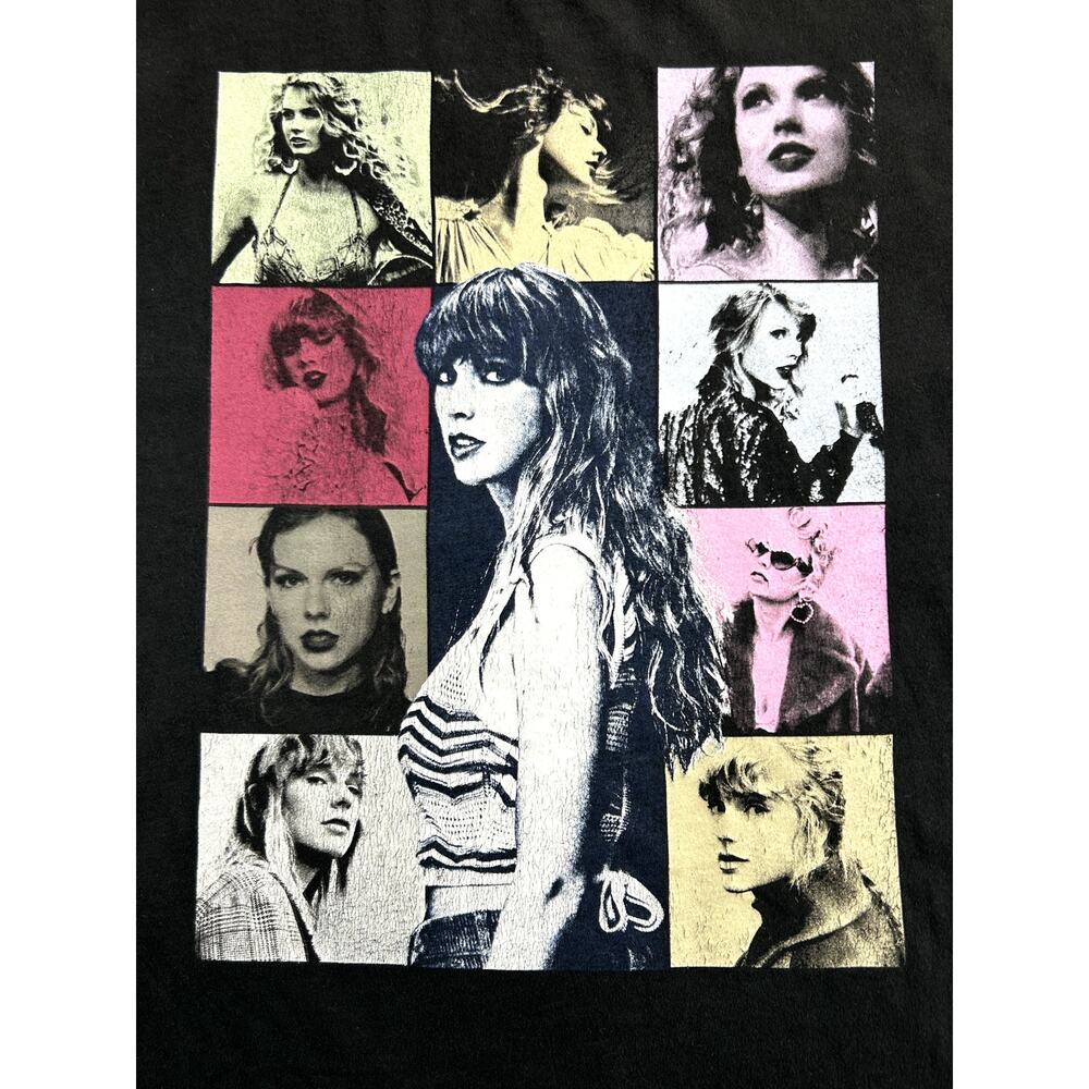 Taylor Swift The Eras Tour Black Graphic Concert T Shirt Adult Large Tour Merch - Picture 3 of 10